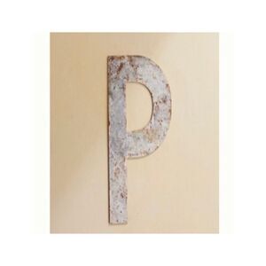Anthropologie P Terrain Iron Letter NWT